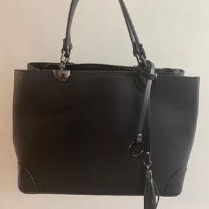 Black Italian Leather Purse